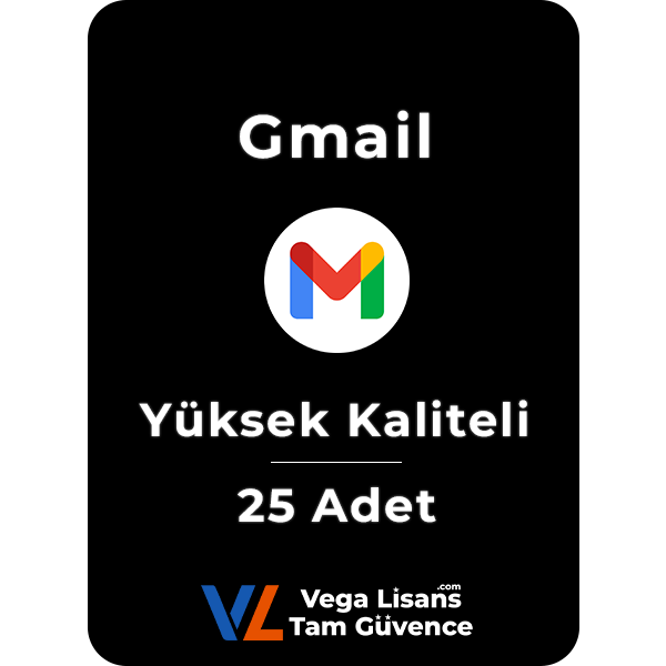 Gmail - Yüksek Kaliteli 25 Adet